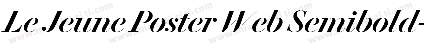 Le Jeune Poster Web Semibold字体转换